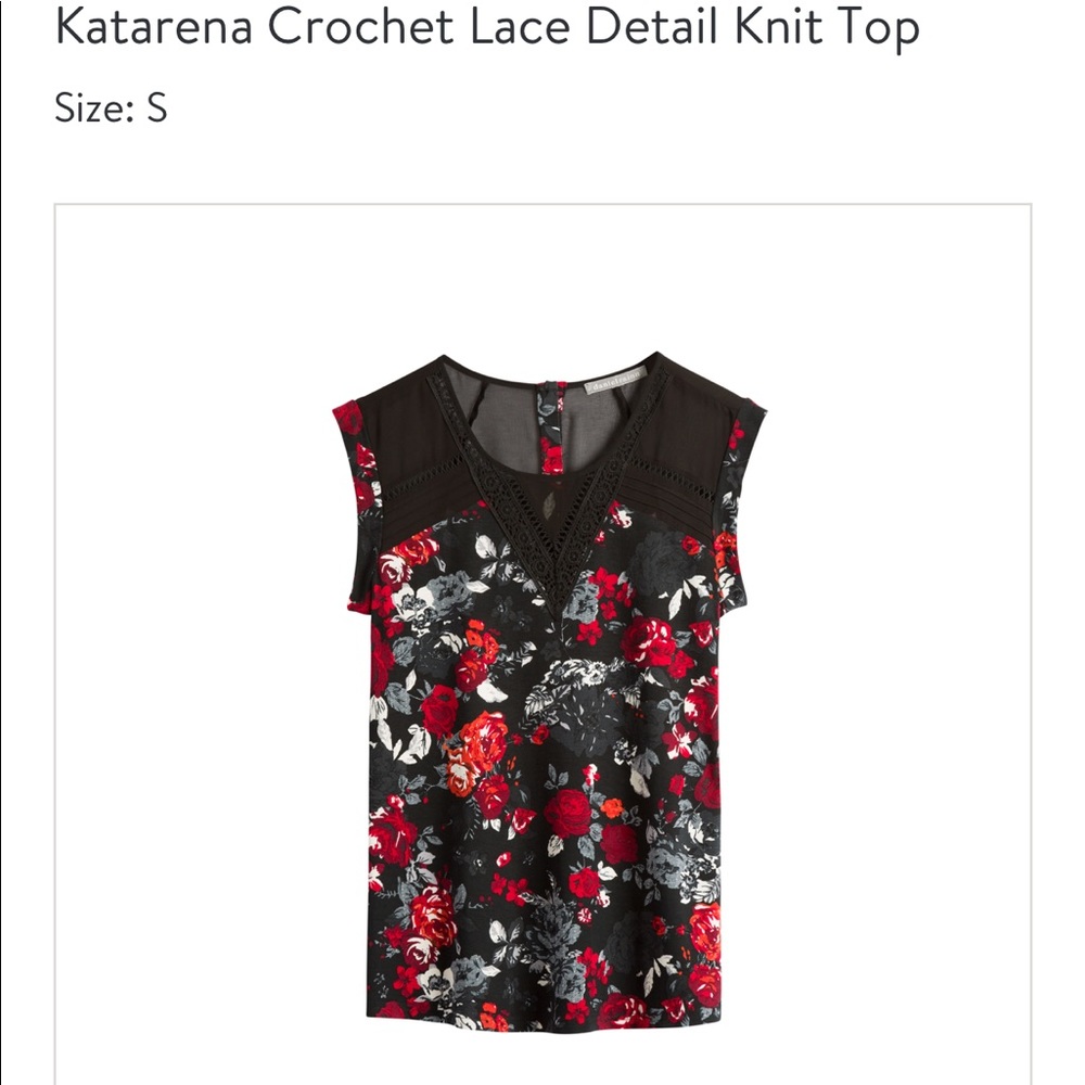 Katarena Crochet Lace Floral Top